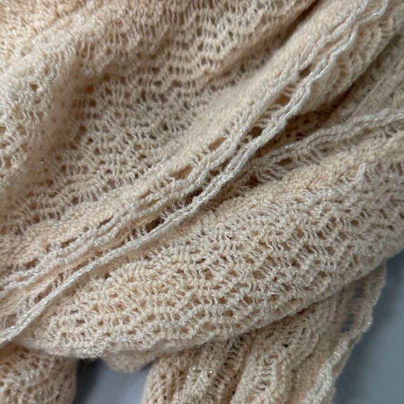 Beige Knit Scarf - Picture 4 of 5
